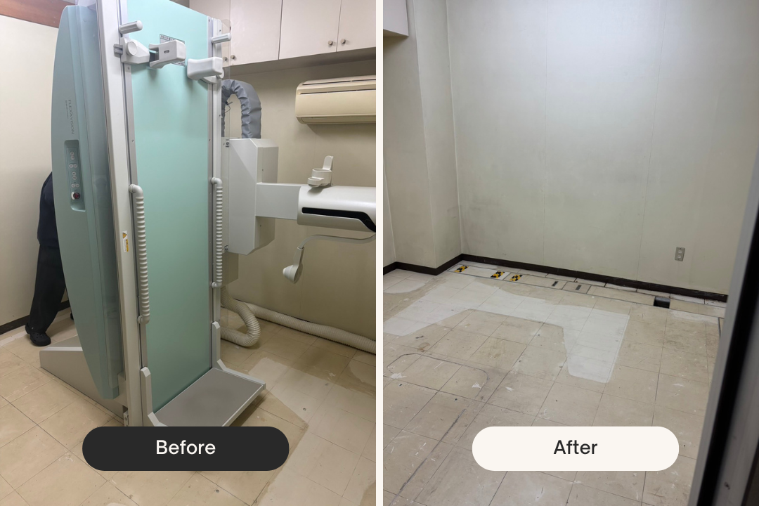 X線TV装置一式 BEFORE AFTER