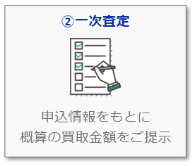 ②一次査定