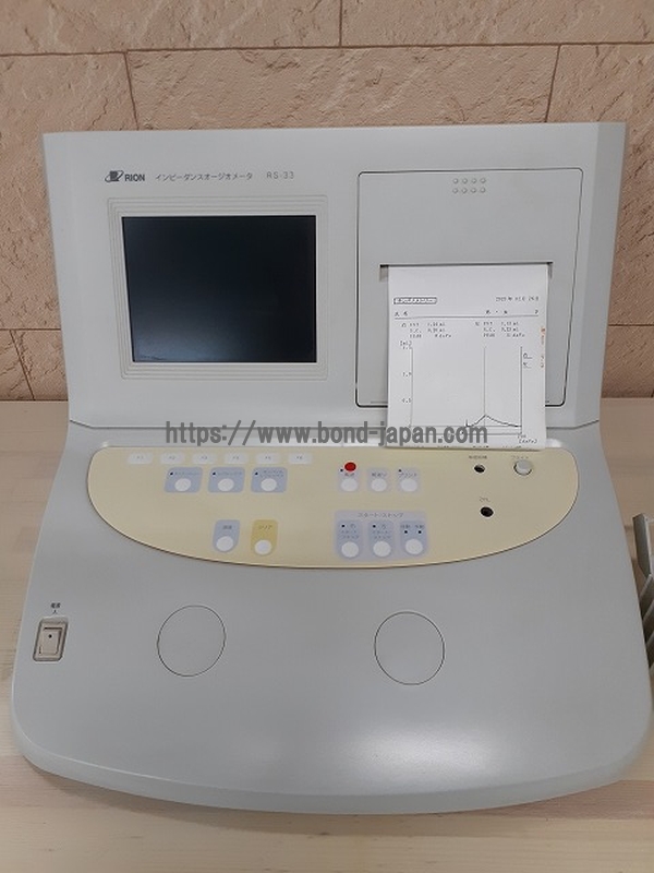 インピーダンスオージオメータ｜リオン株式会社｜RS-33｜中古医療機器