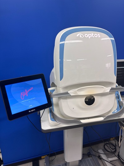 Color RG,af,fa,icg, 200° ultra-widefield retinal image|Optos, Inc. (Nikon)|California
