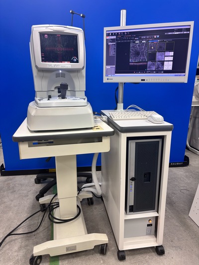 ANGIOGRAPHY Installed. No injections required. An unprecedented, high-definition 3D map of retinal blood flow drawn with light.|NIDEK|RS-3000 Advance