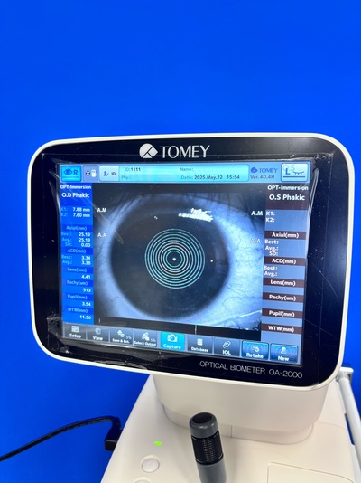 Biometer YOM:2019 &nbsp;|&nbsp;TOMEY&nbsp;|&nbsp;OA-2000