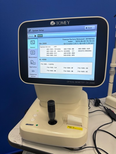 Optical Biometer with Barret formula + Ultrasound A Scan&nbsp;|&nbsp;TOMEY&nbsp;|&nbsp;OA-2000 + AL-4000