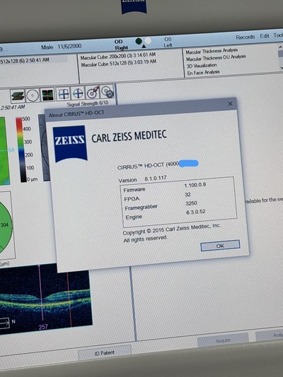 Windows 10 Pro Zeiss OCT&nbsp;|&nbsp;Carl Zeiss&nbsp;|&nbsp;Cirrus 4000 HD OCT