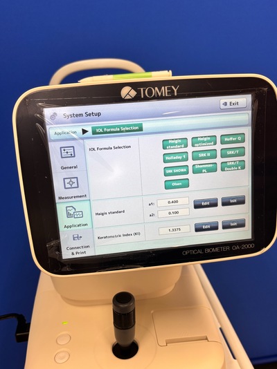 Biometer YOM:2019 &nbsp;|&nbsp;TOMEY&nbsp;|&nbsp;OA-2000