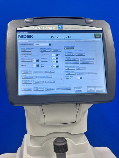 Wavefront Aberrometer&nbsp;|&nbsp;NIDEK&nbsp;|&nbsp;OPD-Scan III