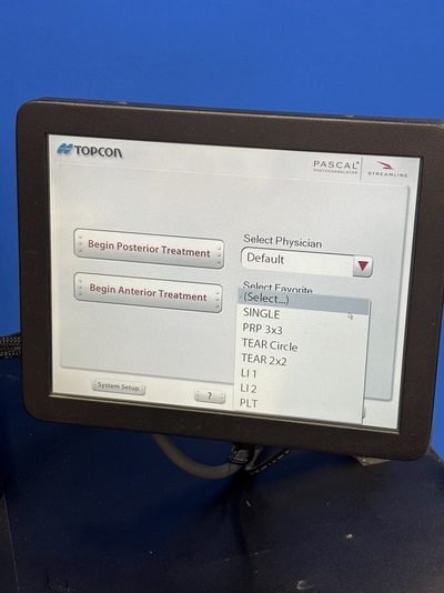 glaucoma Laser - PSLT (Pattern Scanning Laser Trabeculoplasty)&nbsp;|&nbsp;TOPCON (IRIDEX)&nbsp;|&nbsp;PASCAL Streamline Yellow