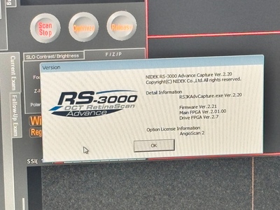 Fully Refurbished OCT with Angiography + Anterior Lens kit&nbsp;|&nbsp;NIDEK&nbsp;|&nbsp;RS-3000 Advance
