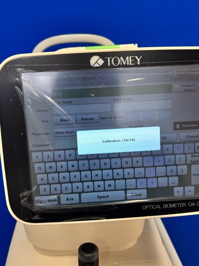 Biometer YOM:2019 &nbsp;|&nbsp;TOMEY&nbsp;|&nbsp;OA-2000