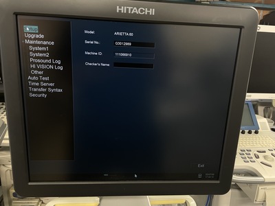 Ultrasound System&nbsp;|&nbsp;HITACHI&nbsp;|&nbsp;ARIETTA 60