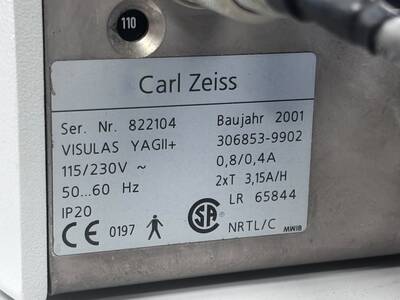 YAG Laser&nbsp;|&nbsp;Carl Zeiss&nbsp;|&nbsp;VISULAS YAG II Plus
