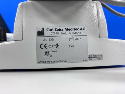 532 Green laser with a Slitlamp&nbsp;|&nbsp;Carl Zeiss&nbsp;|&nbsp;VISULAS 532S