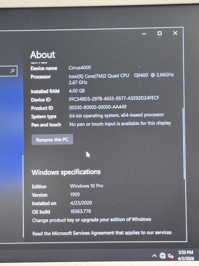 Windows 10 PRO Zeiss OCT&nbsp;|&nbsp;Carl Zeiss&nbsp;|&nbsp;Cirrus 4000 HD OCT