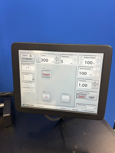 glaucoma Laser - PSLT (Pattern Scanning Laser Trabeculoplasty)&nbsp;|&nbsp;TOPCON (IRIDEX)&nbsp;|&nbsp;PASCAL Streamline Yellow