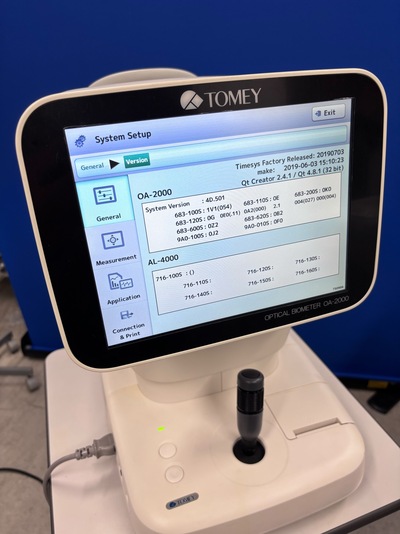 Premium Biometer&nbsp;|&nbsp;TOMEY&nbsp;|&nbsp;OA-2000
