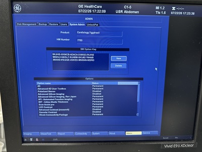 Ultrasound&nbsp;|&nbsp;GE&nbsp;|&nbsp;Vivid E9