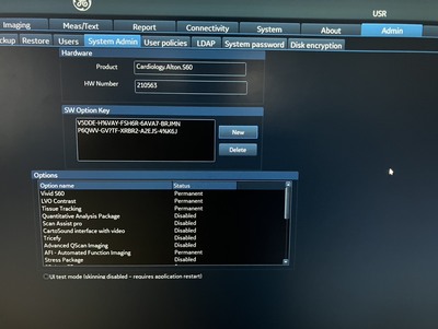 Ultrasound System&nbsp;|&nbsp;GE&nbsp;|&nbsp;Vivid S60N