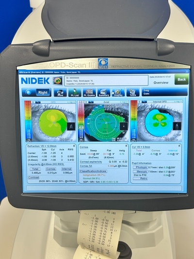 Wavefront Aberrometer&nbsp;|&nbsp;NIDEK&nbsp;|&nbsp;OPD-Scan III