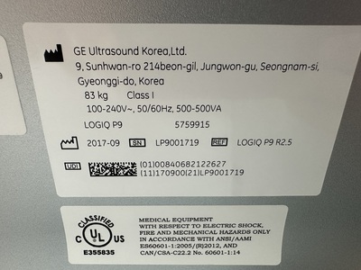 Ultrasound&nbsp;|&nbsp;GE&nbsp;|&nbsp;LOGIQ P9