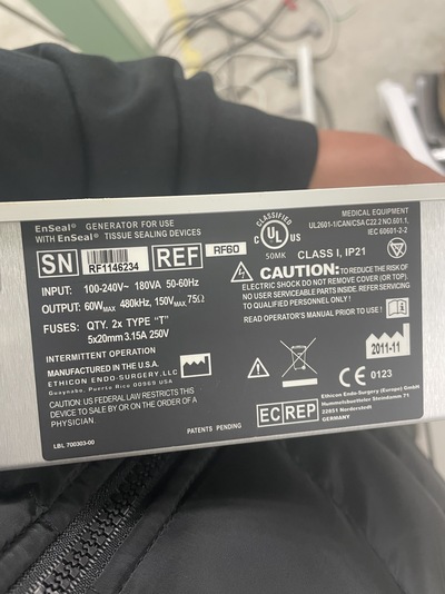 Electrosurgical Unit&nbsp;|&nbsp;ETHICON&nbsp;|&nbsp;RF60