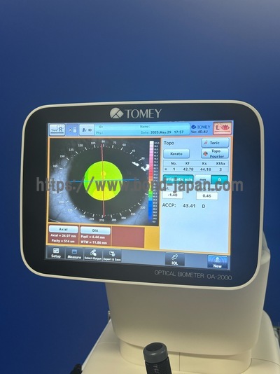 Biometer 2019 with Barret formula | TOMEY | OA-2000