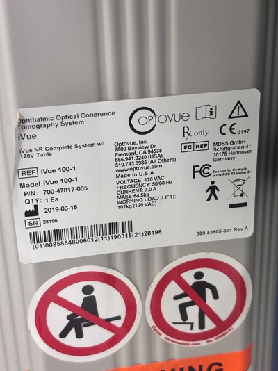 Optovue iVue 100 2019 with Gen 2 Monitor | OptoView | iVue 100