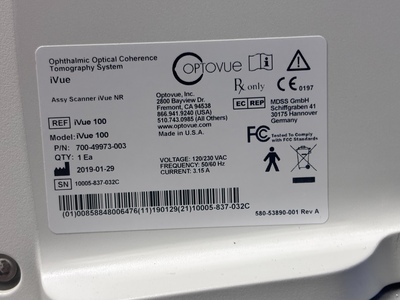 Optovue iVue 100 2019 with Gen 2 Monitor | OptoView | iVue 100